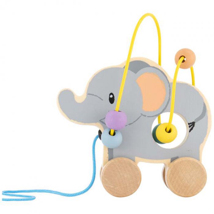 Trekfiguur olifant met kralenframe Studio Circus